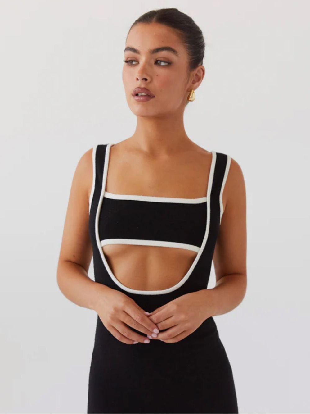 Peppermayo Knit Black Dress